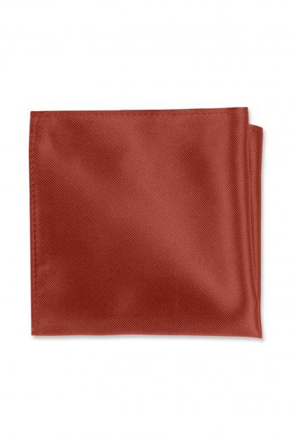 Rust Simply Solids Pocket Square