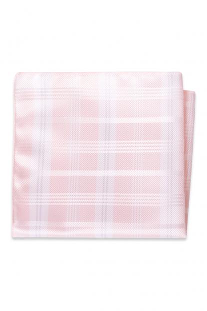 Pink Plaid Pocket Square