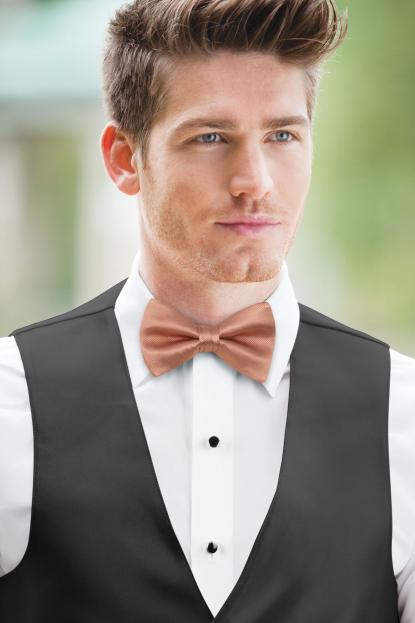Desert Coral Simply Solids Bow Tie
