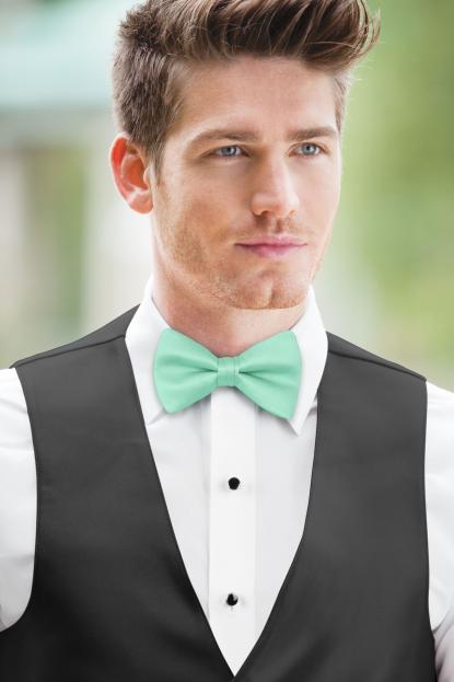Mint Simply Solids Bow Tie