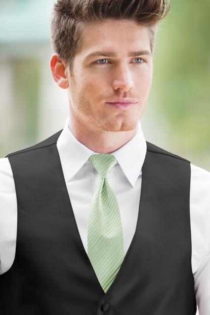 Striped Expressions Sage Windsor Tie