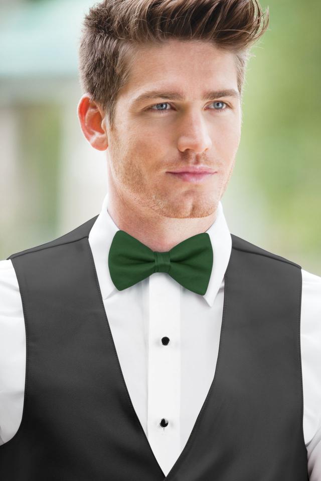 Hunter Green Simply Solids Bow Tie